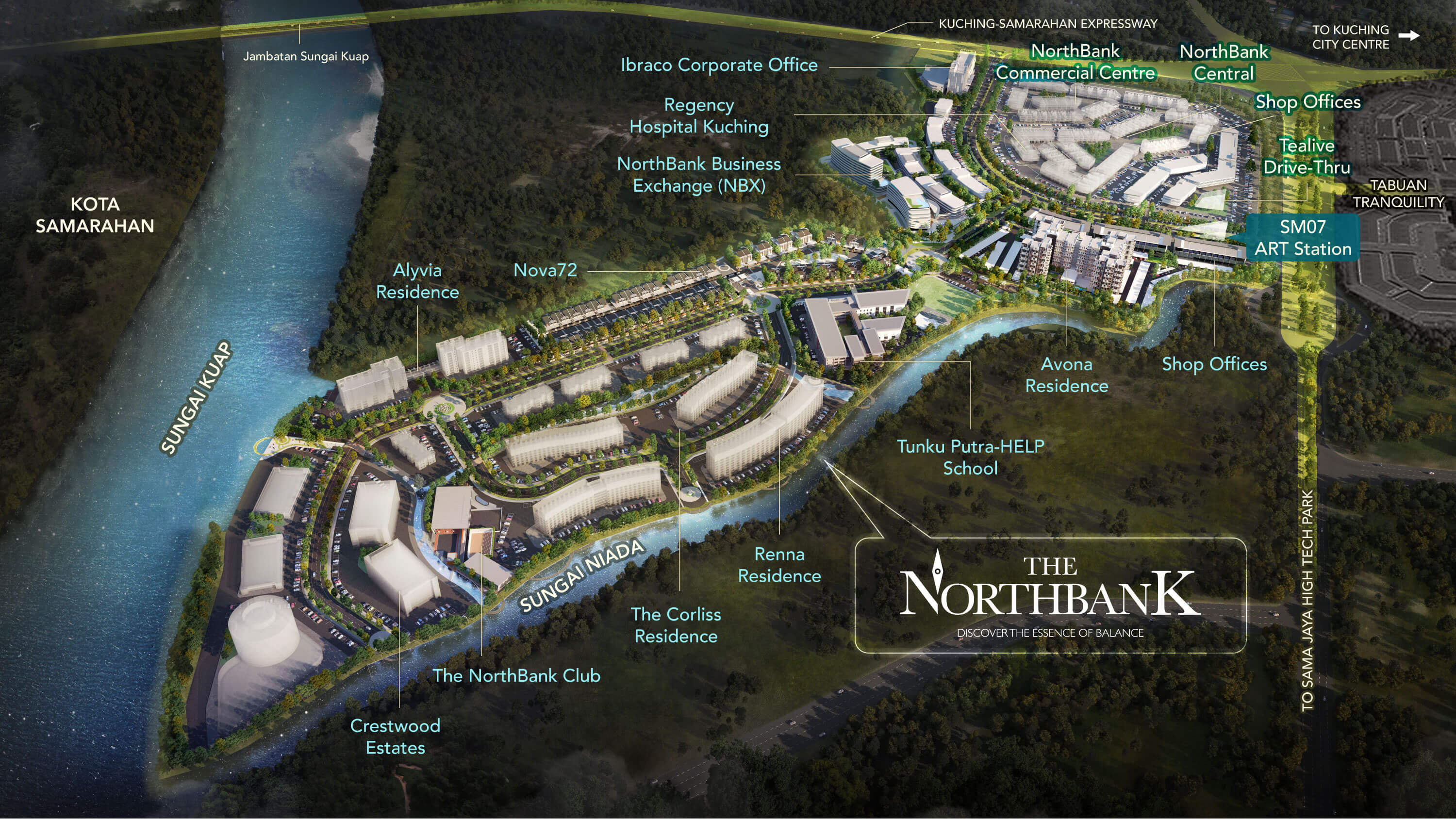 The NorthBank Aerial View